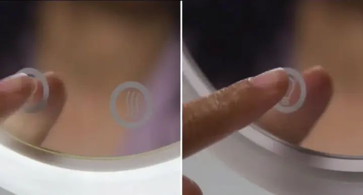 Настільне косметичне дзеркало з LED підсвічуванням та вентилятором Beauty Breeze Mirror 00015586 фото