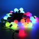 Гирлянда матовый шарик 40led 5м (флеш) 18мм, новогодняя бахрама, светодиодная гирлянда, уличная гирлянда 00024738 фото 2