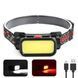 Фонарь налобный BL-008+COB (white+red), красный свет, водозащита, встроенный аккумулятор 00023194 фото 1