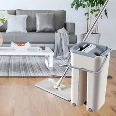 Швабра с ведром и самоотжимом Триумф, Spin Mop Scratch Cleaning 360, швабра лентяйка 00014116 фото