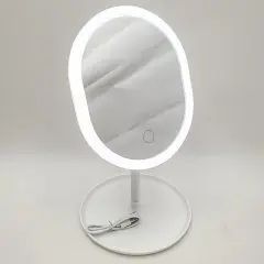 Дзеркало з Led підсвічуванням овальне косметичне для макіяжу. 00015587 фото