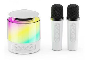 Детское караоке с 2ма микрофонами K12 со сменой голоса Bluetooth колонка с RGB подсветкой 00016175 фото