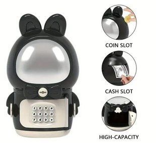 Детская электронная копилка сейф космонавт с кодовым замком little space rabbit piggy bank 00015919 фото