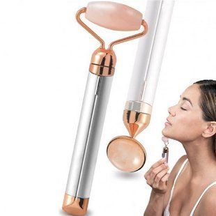 Масажер ролик електричний Facial Roller Massager. Колір: білий 00015114 фото