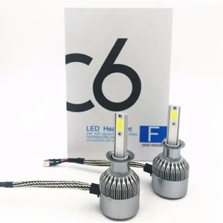Комплект LED ламп C6 HeadLight H3 12v COB(5539) 00016980 фото
