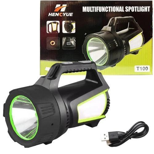 Фонарь кемпинг переносной T100A-10W+2COB с боковыми LED white/red/blue, Аккумуляторная лампа для кемпинга 00022986 фото