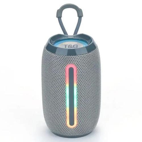 Портативная Bluetooth-колонка TG653 USB с ремешком, громкая колонка для вечеринки. Цвет: серый 00017233 фото