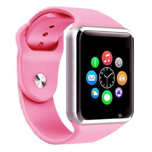 Смарт-часы Smart Watch A1 умные электронные со слотом под sim-карту + карту памяти micro-sd. Цвет: розовый 00022420 фото