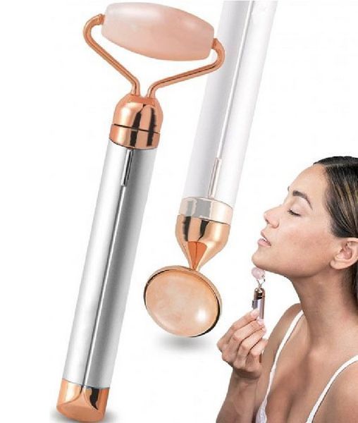 Массажер ролик электрический для лица Facial Roller Massager. Цвет: белый 00015114 фото
