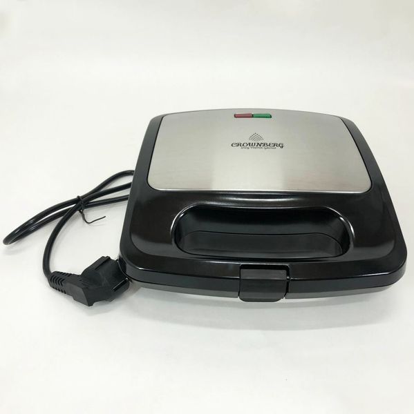 Сендвічниця Crownberg CB-1070 З Ґратами Гриль, бутербродниця, тостерниця, бутербродниця побутова 00019683 фото