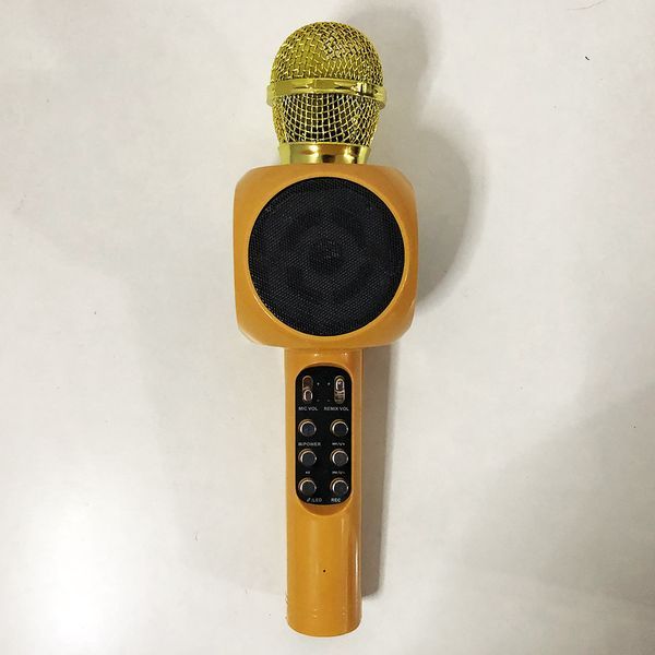 Безпровідний мікрофон караоке bluetooth WSTER WS-1816. Колір: золотий 00016243 фото