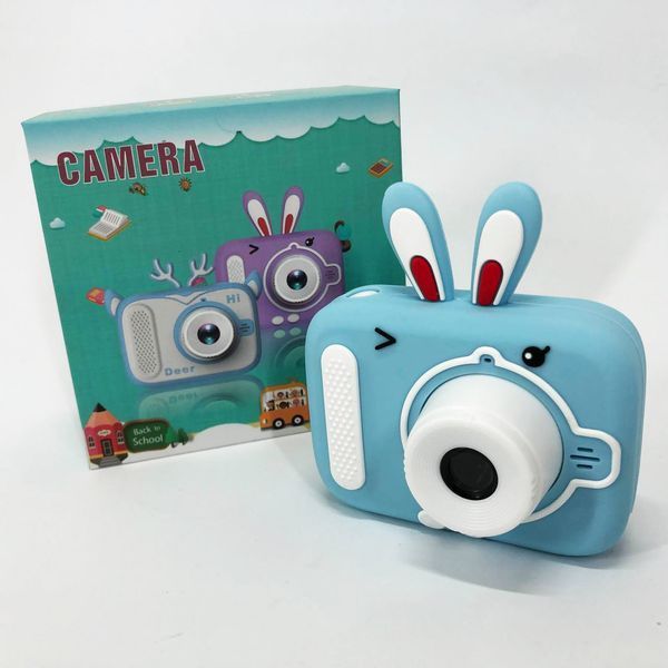 Детский цифровой фотоаппарат X900 Rabbit. Цвет: голубой 00016330 фото