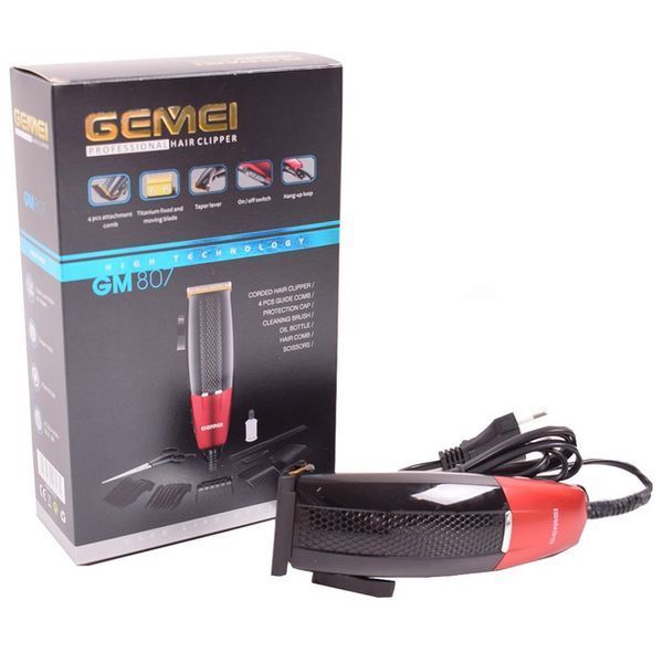 Машинка для стрижки волос профессиональная Gemei GM-807, Стильная машинка для стрижки и бритья 00014522 фото