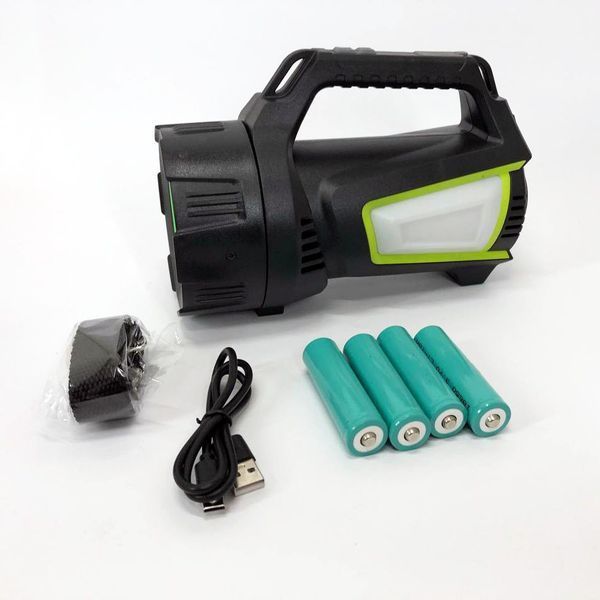 Фонарь кемпинг переносной T100A-10W+2COB с боковыми LED white/red/blue, Аккумуляторная лампа для кемпинга 00022986 фото