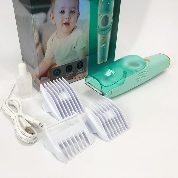 Машинка с вытяжкой для стрижки детей и младенцев VGR V-151 Baby со сменными насадками 00014470 фото
