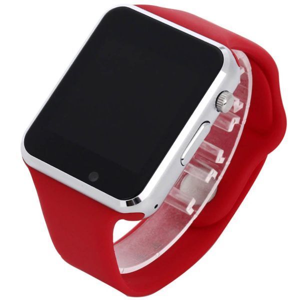 Смарт-часы Smart Watch A1 умные электронные со слотом под sim-карту + карту памяти micro-sd. Цвет: красный 00022449 фото
