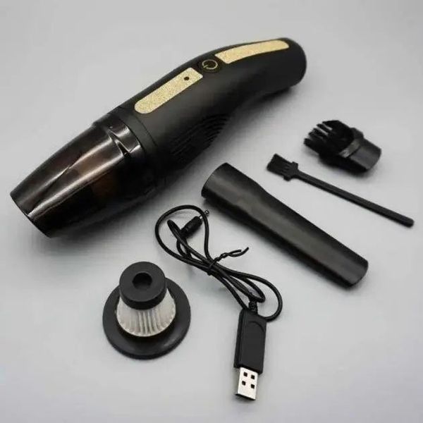 Пылесос автомобильный Car Vacuum Cleaner HY05 на АККУМУЛЯТОРЕ. Цвет: черный 00016760 фото