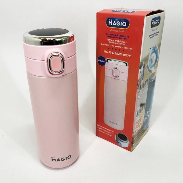 Термос SMART MAGIO MG-1047P вакуумный 400 мл, Термос с индикацией и датчиком температуры, Термос походный 00018996 фото