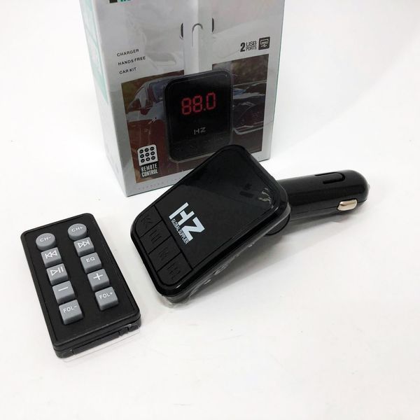 Автомобільний FM трансмітер Bluetooth HZ H6-12-24V модулятор із microSD, USB, Hands Free + Пульт 00016815 фото