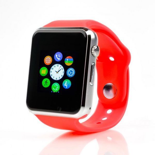 Смарт-часы Smart Watch A1 умные электронные со слотом под sim-карту + карту памяти micro-sd. Цвет: красный 00022449 фото