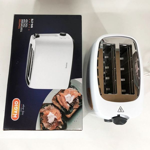Тостер MAGIO MG-278 830 Вт, универсальный тостер, тостер кухонный для дома, тостерница, сэндвич-тостеры 00018891 фото