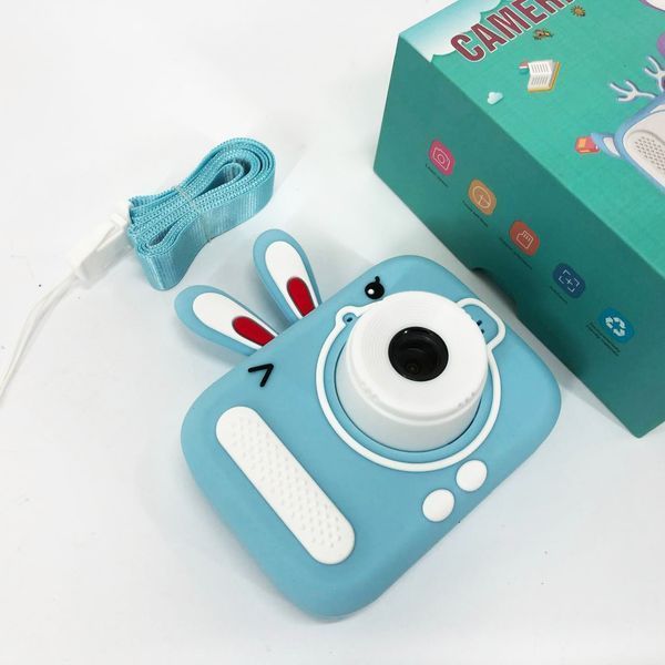 Детский цифровой фотоаппарат X900 Rabbit. Цвет: голубой 00016330 фото