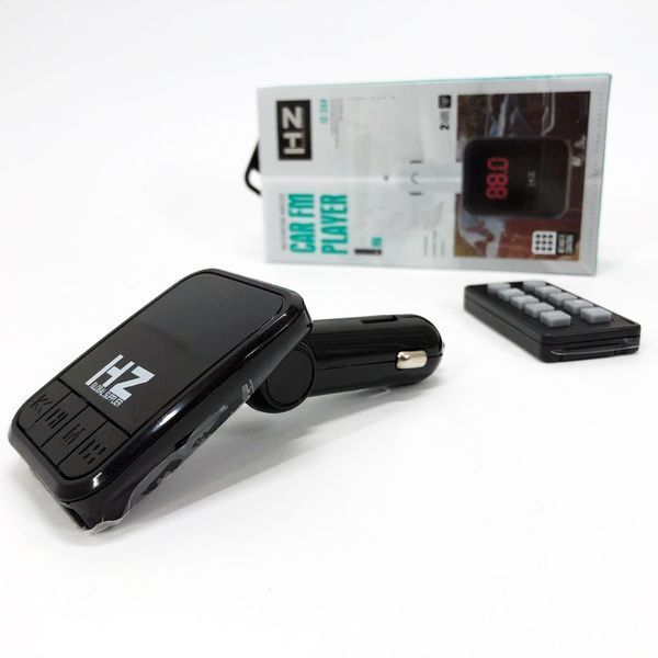 Автомобільний FM трансмітер Bluetooth HZ H6-12-24V модулятор із microSD, USB, Hands Free + Пульт 00016815 фото