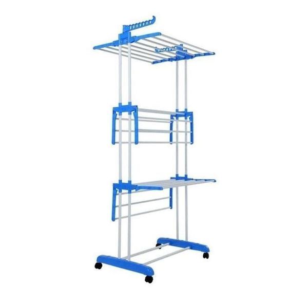 Сушилка для одежды, обуви и белья Garment Rack, телескопическая стойка вешалка для одежды 00013328 фото