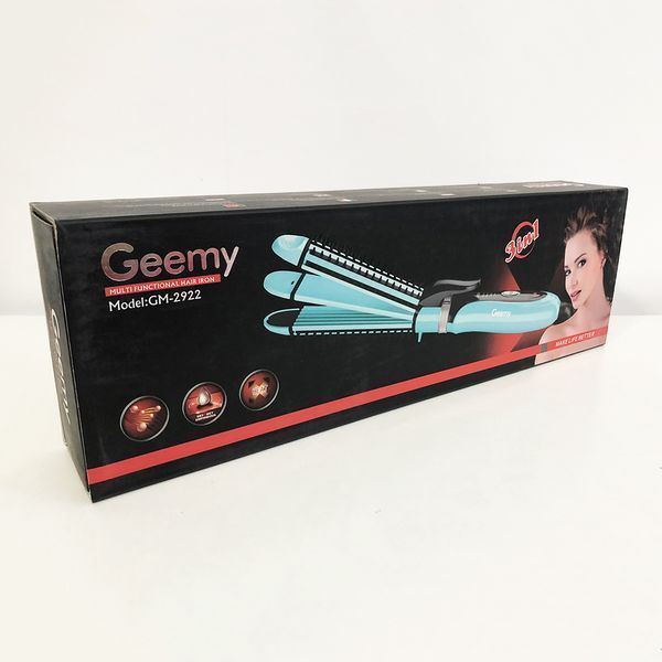 Плойка-утюжок 3в1 Gemei GM-2922 Плойка для создания объемных причесок, Стайлер для завивки. Цвет: голубой 00014441 фото