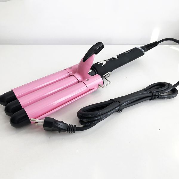 Потрійна плойка GEMEI GM-1956-25, праска для завивки волосся, плойка для прикореневого об'єму 00015292 фото