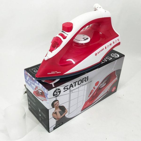 Праска SATORI SI-1820-RD, парова праска відпарювач, професійна парова праска 00013656 фото