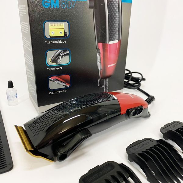 Машинка для стрижки волос профессиональная Gemei GM-807, Стильная машинка для стрижки и бритья 00014522 фото