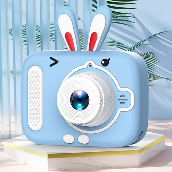 Детский цифровой фотоаппарат X900 Rabbit. Цвет: голубой 00016330 фото