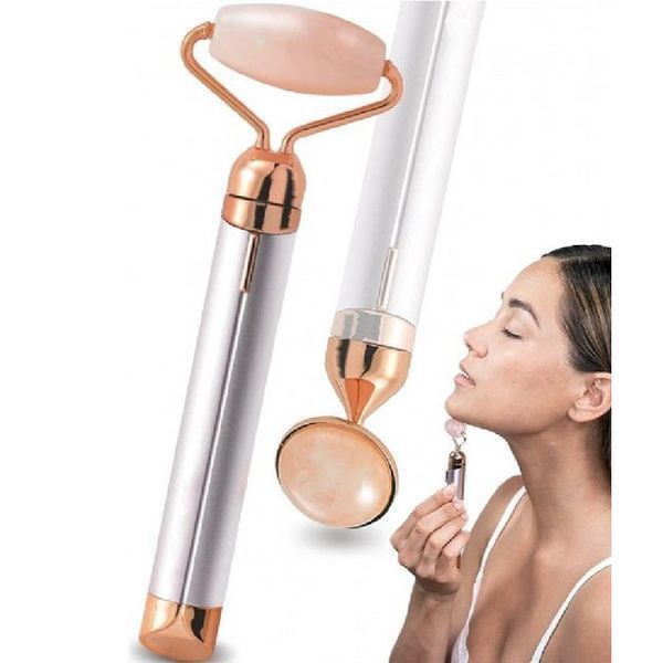 Массажер ролик электрический для лица Facial Roller Massager. Цвет: белый 00015114 фото