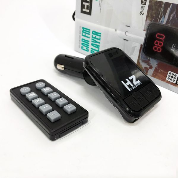 Автомобільний FM трансмітер Bluetooth HZ H6-12-24V модулятор із microSD, USB, Hands Free + Пульт 00016815 фото