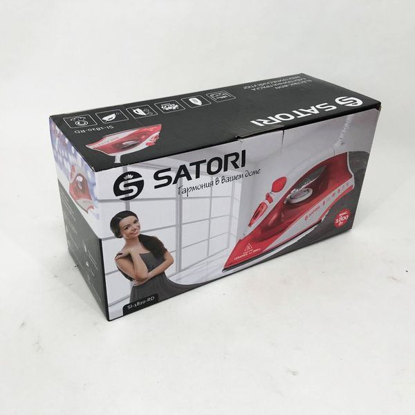 Праска SATORI SI-1820-RD, парова праска відпарювач, професійна парова праска 00013656 фото