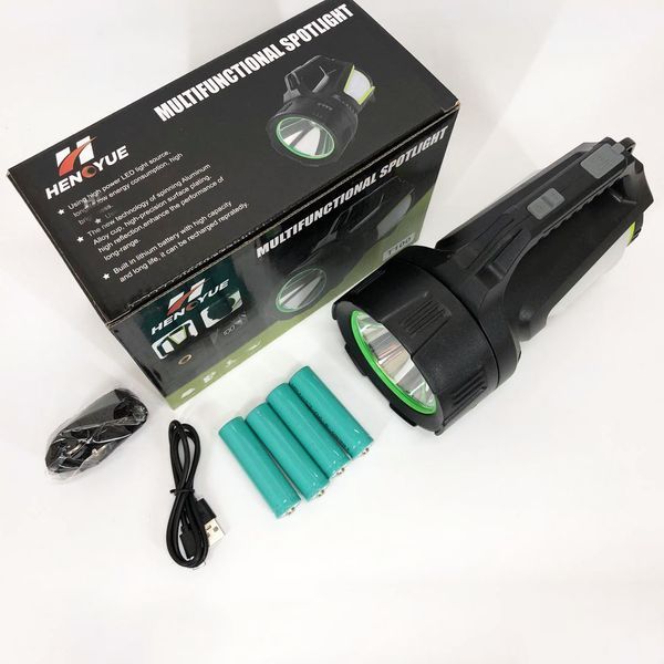Фонарь кемпинг переносной T100A-10W+2COB с боковыми LED white/red/blue, Аккумуляторная лампа для кемпинга 00022986 фото