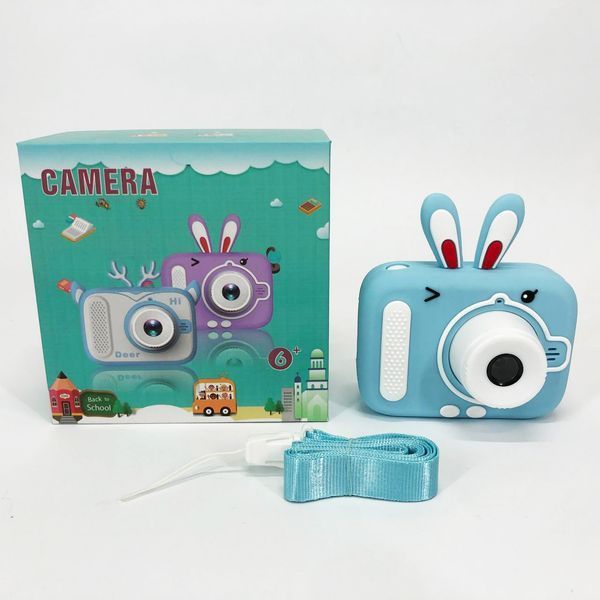 Детский цифровой фотоаппарат X900 Rabbit. Цвет: голубой 00016330 фото