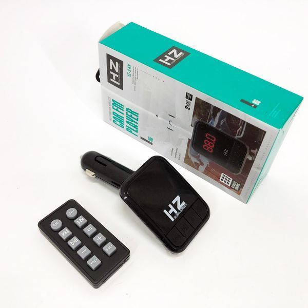 Автомобільний FM трансмітер Bluetooth HZ H6-12-24V модулятор із microSD, USB, Hands Free + Пульт 00016815 фото