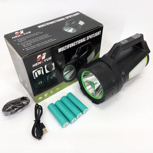 Фонарь кемпинг переносной T100A-10W+2COB с боковыми LED white/red/blue, Аккумуляторная лампа для кемпинга 00022986 фото