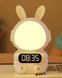 Детские часы с будильником Кролик Rabbit clock with LIGHT WHITE 00015988 фото 3