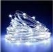 Новорічні гірлянди. Мідна дротяна лампа 100LED 10м (батарейки) Колір білий Силіконовий провід (7108) 00024739 фото 2