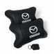 Набор кожаных подушек Mazda с вышивкой логотипа + подарок &ndash; кожаный брелок 00017034 фото 1