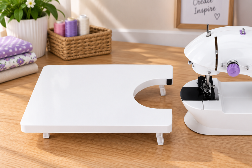 Мини швейная машинка Sewing Machine 202A с педалью / Швейная машинка FHSM 202 A с доской от сети и батареек 2018312 фото