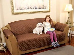 Стьобане покривало-накидка на диван двостороннє Couch Coat 00013174 фото