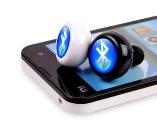 Беспроводные стерео наушники AirBeats Bluetooth mini 4.0 Stereo Headset White блютуз гарнитура 00023899 фото