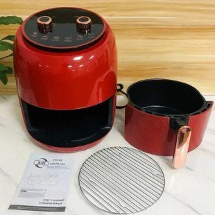 Електро Фритюрниця безмасляна Rainberg RB-2318 3800 Вт зі знімним кошиком 8.5л до 30 хв Red 00020190 фото