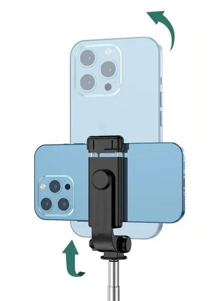 Селфи палка штатив-монопод для телефона с Bluetooth пультом Selfie Stick R1 черный 00023797 фото