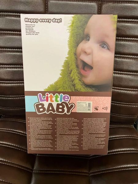 Лялька пупс, що розмовляє з пляшечкою та серветками Little Baby 00024597 фото