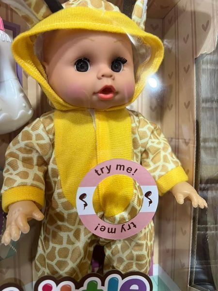 Лялька пупс, що розмовляє з пляшечкою та серветками Little Baby 00024597 фото